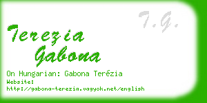terezia gabona business card